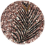 Round palm stone mosaic wall art with multicolor tile fronds in a circular design